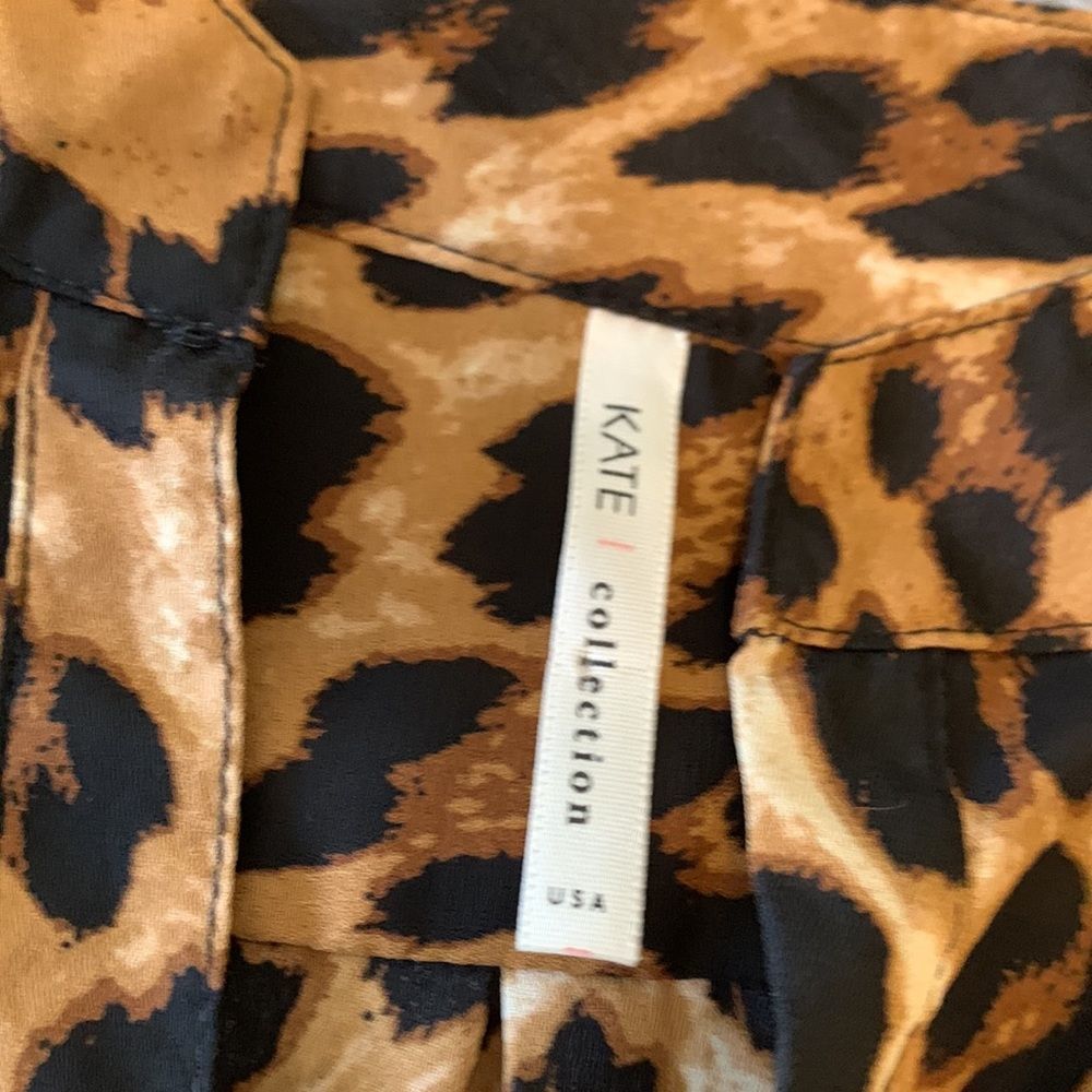 Animal print boutique shirt dress Size small new condition free shipping - Picture 4 of 10
